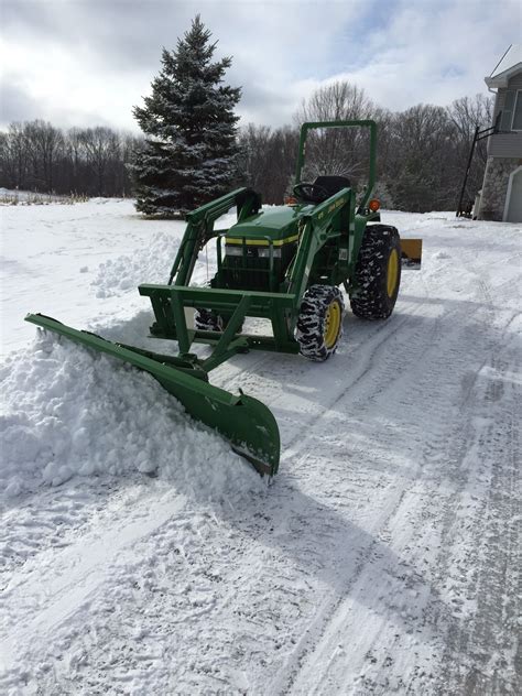 john deere snow pusher attachment